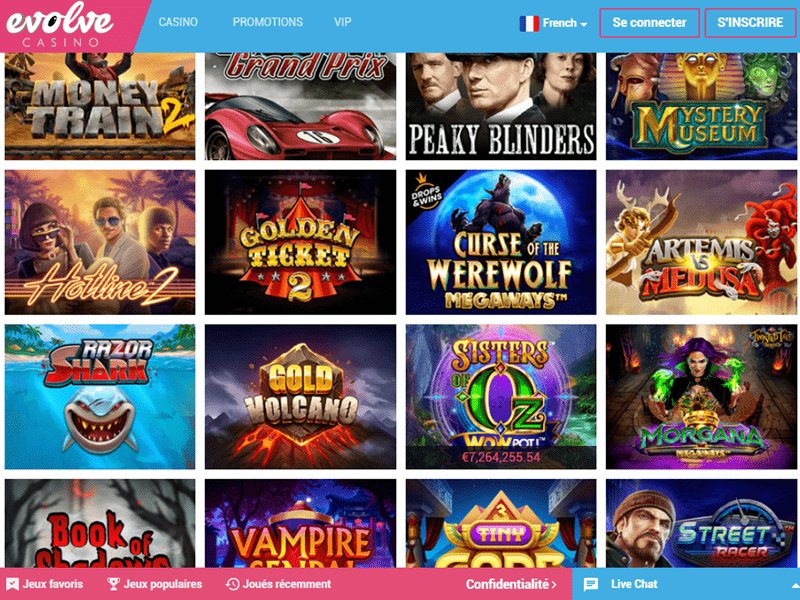 Évoluez votre Aventure de Casino en Ligne avec Evolution Gaming en France